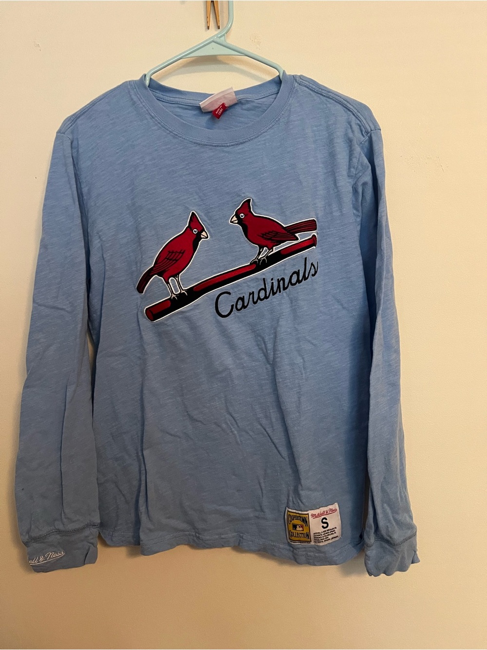 Mitchell & Ness Light Blue Cardinals Long Sleeve Tee